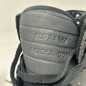 Supra Footwear Muska 001 Men's 10.5 High Top Black Sneakers